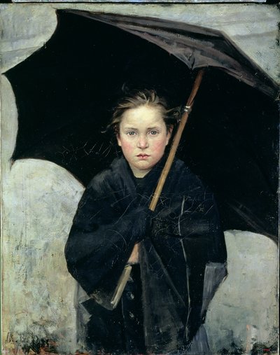 O guarda-chuva, 1883 de Maria Konstantinova Bashkirtseva
